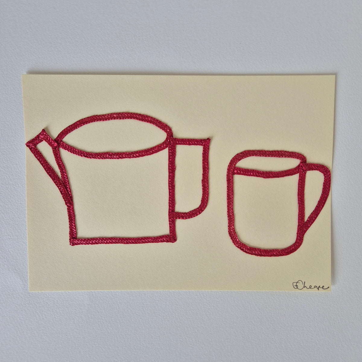 Teapot + mug